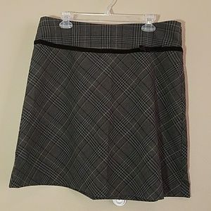 Maurices Gray/blue plaid skirt sz 13/14